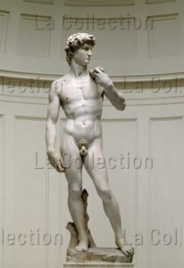 Michel Ange. David (vue de face). 1504. Sculpture. Florence. Galerie de l'Académie.