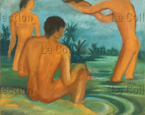 Thayaht (Ernesto Michahelles). Hommage à Gauguin. 1939. Peinture. Collection particulière.