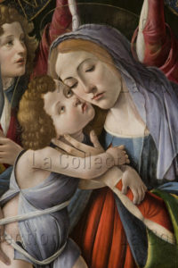 Botticelli, Sandro. Vierge à L'Enfant Avec Six Anges. Détail : La Vierge à L'Enfant. Fin XVe Siècle. Peinture. Florence, Galerie Corsini.
