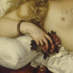 Titien. La Vénus D'Urbin. Détail : main et fleurs. 1538. Peinture. Florence. Musée Des Offices.