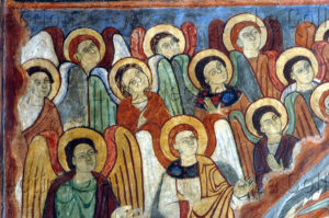 Art Roman. Brioude. Basilique St Julien. Le Concert Céleste des Anges. XIIe Siècle. Peinture Murale.
