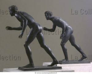 Art Gréco Romain. Lutteurs ("Lottatore") Dit aussi, Deux athlètes courant ("I Corridori"). 49 25 avt JC. Sculpture. Naples, Museo Archeologico Nazionale.
