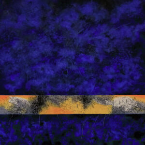 Aoudjhane, Hayet. L'Or Bleu. 2024. Dessin. Collection particulière.