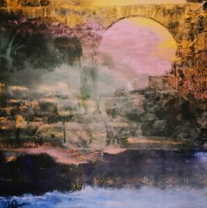Aoudjhane, Hayet. ...Tout a l´heure, avec la premiére étoile, la nuit tombera sur la scène du monde... Le Chant du Silence. 2023. Collection particulière.