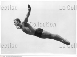 Plongeon de David Browning. 1952. Photographie. Collection particulière.