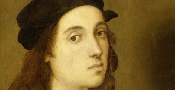 Raphaël. Autoportrait. Vers 1506. Peinture. Florence. Musée des Offices.