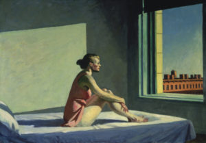 Hopper, Edward. Morning sun (Soleil du matin). 1952. Peinture. Ohio, Columbus Museum of Art.