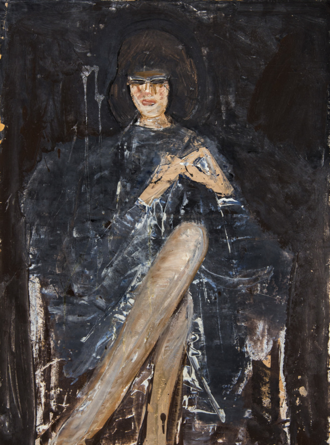 Jousselin, François. La dame. 1960-1969. Peinture. Collection particulière.