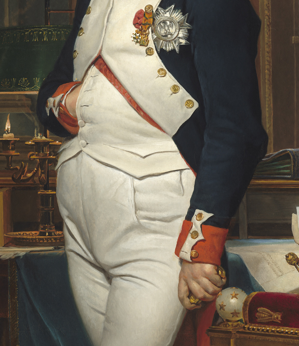 David, Jacques-Louis. L'Empereur Napoléon dans son bureau des Tuileries. 1812. Peinture. Washington, National Gallery.