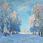 Gorbatov, Konstantin. Jour d'hiver. 1934. Peinture. Collection particulière.
