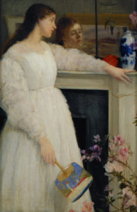 Whistler, James Abbott. Symphonie en blanc n°2. 1864. Peinture. Londres, Tate Gallery.
