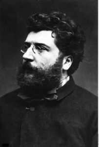 Portrait de Georges Bizet, compositeur français. Vers 1870. Photographie. Collection particulière.