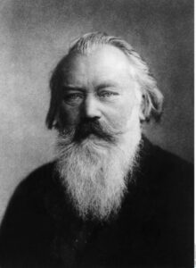 Portrait de Johannes Brahms. Vers 1890. Photographe. Collection partiuclière.