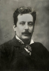 Portrait du compositeur italien Giacomo Puccini