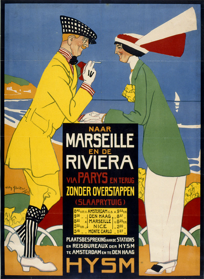 Sluiter, Willy. Naar Marseille en de Riviera via Parys - HYSM. 1913. Imprimé. Marseille, CCIAMP.