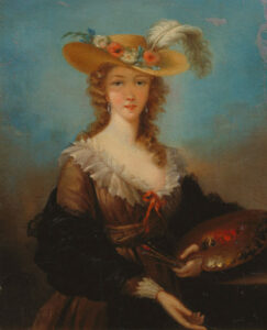 Vigée-Le Brun, Elisabeth. Autoportrait au chapeau de paille. 1782. Peinture. Moscou. Musée Pouchkine.