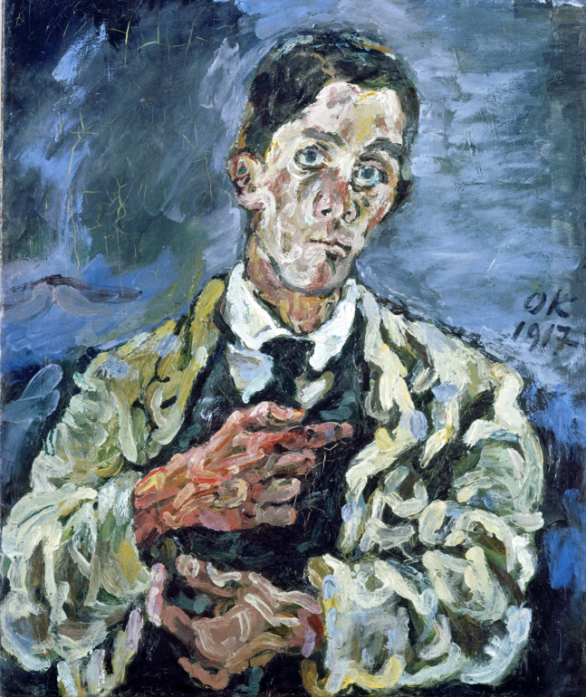 Kokoschka, Oskar. Autoportrait. 1917. Peinture. Wuppertal, Von-der-Heydt-Museum.
