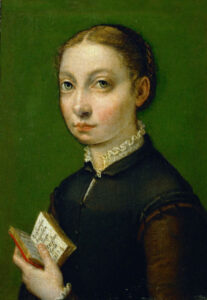 Anguissola, Sofonisba. Autoportrait. 1554. Peinture. Vienne. Kunsthistorisches Museum.